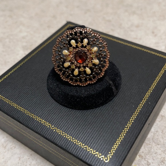 ROSE GOLD FASHION STRETCH RING - Picture 2 of 6